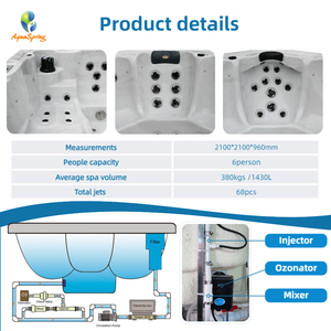 Di alta qualità Balboa vasche idromassaggio per 6 persone Hydro massaggio in <span class=keywords><strong>terra</strong></span> vasche idromassaggio vasche idromassaggio vasche idromassaggio <span class=keywords><strong>jacuzzi</strong></span> con 68 getti - Product Image 3