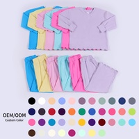 Conjunto Casual de Dos Piezas para Niños |   Conjunto de Ropa de Yoga con Dobladillo Acampanado para Niñas, Ideal para Clases de Danza y Gimnasia
