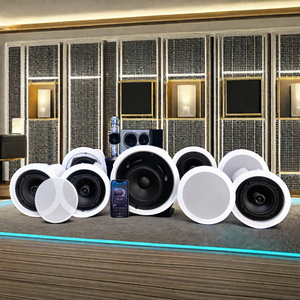 Loa trần không dây BGM WIFI cho hệ thống rạp hát gia đình <span class=keywords><strong>Bluetooth</strong></span> 5.1/7.1/6.2, công suất 30W*5 + 80W, đa kênh, hỗ trợ XLR, AUX - Product Image 1