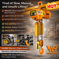 Polipasto Eléctrico de Cadena Tipo Carro con Gancho para Construcción, Certificado CE, Monorriel, 500 kg, 1 Tonelada, 2 Toneladas, 220V, 380V, 50/60Hz