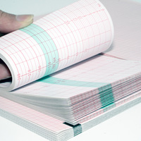 Rouleaux de Papier Thermique pour Graphiques Fœtaux d'Accouchement Médical Hospitalier 110*100mm-150p 112*100mm-150p 150*90mm-150p 152mm*90mm 156*100 ECG