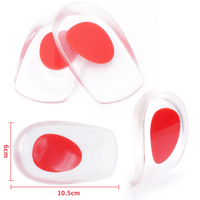 Semelles de confort pour femmes Augmentation de la hauteur Protection du talon Coussin de pied antidérapant PU Gel Talon Pad