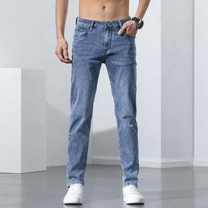 Vente en gros de pantalons longs décontractés pour hommes, taille 42-50+, jeans cargo, pantalon en denim ample à jambe droite, jeans pour hommes - Product Image 6