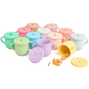 Nieuwe Baby Voeden Bekers Baby Leren Baby Drinkware Siliconen Sippy Cups Voor Peuters & Kids Met Siliconen Sippy Lekvrij Cup