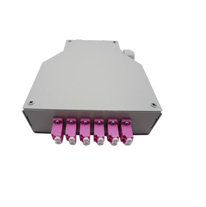 12 lõi <span class=keywords><strong>LC</strong></span> cổng thép Din Rail Patch Panel sợi quang Hộp thiết bị đầu cuối thiết bị sợi quang cho mạng - Product Image 1