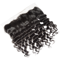 Extensiones de Cabello Humano Invisible Ultrafino de Grado 10A, Cierre Suizo 13x4, Ondulado Profundo, Paquetes Transparentes 13x6 con Frontal de Encaje HD para Venta al por Mayor