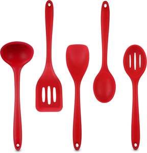 Venta al por Mayor de Nuevos Productos de Silicona, Accesorios para el Hogar y la Cocina, 5 Utensilios de Cocina Resistentes al Calor, Espátula de Cocina Económica - Product Image 1