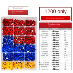 Ring Spade 1200PCS Borne à sertir pour fil électrique Assortiment de bornes à sertir pour fil électrique - Product Image 3