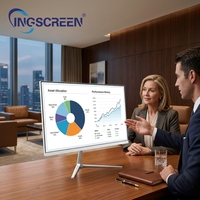 INGSCREEN PC Todo en Uno de 24 Pulgadas con Pantalla Táctil, Intel Core I3 I5 I7, SSD+HDD, Uso Empresarial, WiFi 5 con Tecnología IPS, Pantalla Resistente