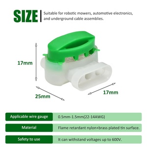 <b>Waterproof</b> Wire Connectors <b>Electrical</b> IDC 314-<b>BOX</b> Wire Connectors Self-Stripping Pigtail for 22-14 AWG Cables for Lawn Mower - Product Image 3