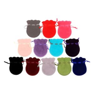 Sac de rangement pour bijoux en flanelle en forme de gourde avec logo personnalisé 7*9cm pour bagues, boucles d'oreilles, colliers, montres, sac cadeau recyclable pour pierres précieuses - Product Image 1