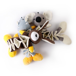 Wholesaler Interactive Crumpled Dog Chew Toys <b>Squeaky</b> Stuffed Animal for Training Teeth Cleaning Plush Toys for Relieving - Product Image 2