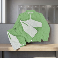 Ensemble veste et short deux pièces Kivotech personnalisé en coton 100% pour l'hiver, style hip-hop, couleur unie, mode, grande taille, respirant