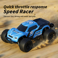 Huvelon Camion monstre RC 4x4 brossé à l'échelle 1/18, qualité hobby, tout-terrain, phares LED