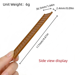 Paneles de Pared en <span class=keywords><strong>Miniatura</strong></span> a Escala 1:12 Personalizados, Accesorios para Casa de Muñecas, Molduras Autoadhesivas, Revestimiento de Pared, Molduras Decorativas, Modelo DIY - Product Image 2