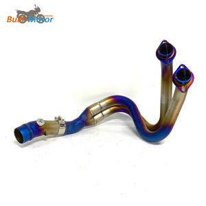 Escape para Kawasaki <span class=keywords><strong>ER6N</strong></span>, Tubo de Cabezal, Tubo Medio, Enlace de 51 mm, Silenciador, ER6F Versys650 Ninja650 <span class=keywords><strong>Z650</strong></span>, Tubo de Bajada - Product Image 2