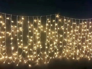 Guirnalda de luces de hadas LED de gran oferta de 3M x 3M para Navidad, boda, fiesta familiar, Patio, Navidad, luz de carámbano comercial - Product Image 5