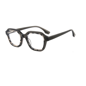 Gafas <span class=keywords><strong>Retro</strong></span>, monturas cuadradas de acetato, inserto grueso, gafas de templo de primavera, gafas europeas y americanas - Product Image 6