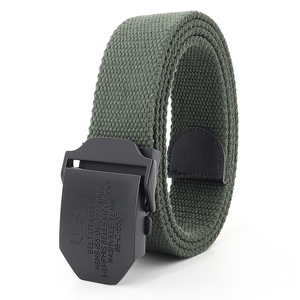 Sports et loisirs de plein air personnalisés <span class=keywords><strong>ceinture</strong></span> <span class=keywords><strong>tressée</strong></span> en coton grossier à boucle lisse pour hommes vente en gros - Product Image 4