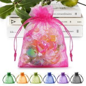 Sacchetti <span class=keywords><strong>in</strong></span> Organza Bianchi di Varie Dimensioni, Buste Regalo <span class=keywords><strong>in</strong></span> Colori Misti Pronte per la Spedizione, 3x4 - Product Image 2