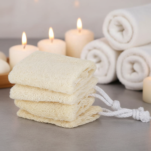 Spugna Esfoliante <span class=keywords><strong>Naturale</strong></span> per il Viso da 4 Pollici, Spazzola Scrub <span class=keywords><strong>in</strong></span> Luffa Organica a Base Vegetale per Uomo e Donna, Cura della Pelle, Bagno e <span class=keywords><strong>Doccia</strong></span> - Product Image 6