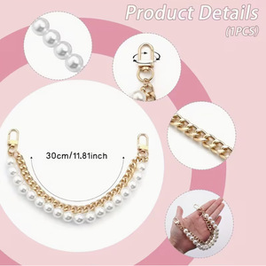 Cordon double chaîne en perles – Sangle anti-perte pour téléphone et bouteille d'eau, disponible en plusieurs couleurs pour un usage quotidien et un style tendance - Product Image 3