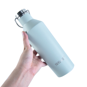 Logotipo personalizado 500ml 750ml Botella de agua de acero inoxidable con aislamiento al vacío a prueba de fugas Mango Vaso deportivo de doble pared Tours al aire libre - Product Image 2