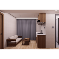Maison capsule spatiale modulaire contemporaine en structure acier, suite d'hôtel de camping moderne, cabane écologique, installation facile, mini-maison
