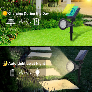 Lampes solaires LED pour jardin, étanches IP65, pour <span class=keywords><strong>terrasse</strong></span>, arbres, éclairage décoratif, détecteur de lumière, couloir, cour, aménagement paysager - Product Image 5