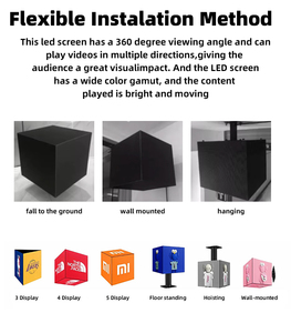 Hot Product <strong>Wall</strong> Mounted Shop Logo Indoor Outdoor P2.5 Magic Cube Wifi 4g Led Rubik's Led Cube Display Screen GOB - Product Image 3
