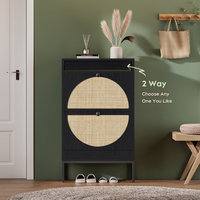 Étagère à chaussures moderne de luxe à bascule et à bascule avec tiroirs Armoire de rangement en bois peu encombrante pour meubles de maison ou d'hôtel