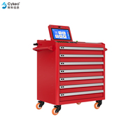 Carrito de Herramientas Inteligente RFID de Gran Capacidad con 7 Cajones, Carro Móvil para Gestión de Almacenamiento de Herramientas en Fábricas Industriales, Talleres y Garajes