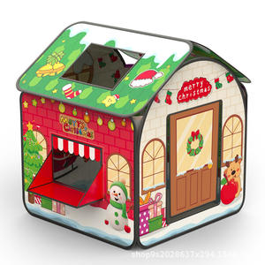 Kinder Indoor Speeltent Klein Huis Voor Leeftijden 5-13 Dimensies Polyester & Metalen Constructie Doen Alsof Speeltje - Product Image 4