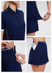Shorts de tennis et de basketball légers à séchage rapide, décontractés, pour femmes, avec motif, extensibles, plissés, pour le golf - Product Image 6