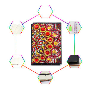 Peinture au diamant 5D <span class=keywords><strong>Mandala</strong></span> <span class=keywords><strong>de</strong></span> forme spéciale, carnet <span class=keywords><strong>de</strong></span> croquis <span class=keywords><strong>de</strong></span> 50 pages, carnet A5, artisanat <span class=keywords><strong>de</strong></span> Noël fait main, cadeau - Product Image 2