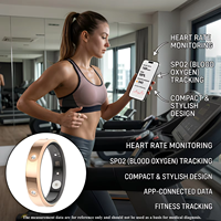 Anillo Inteligente de Salud 2026 con IA para Mujeres y Hombres, Diseño Super Delgado, Monitor de Fitness y Estrés, Resistente al Agua, Control Remoto por Aplicación, Reloj Despertador, IP68