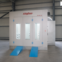 Cabines de peinture pour voitures au gaz naturel Elite 24 kW, prix départ usine, 80 unités ° Cabine de peinture au four avec ventilateur turbo européen et contrôle par variateur de fréquence