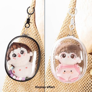 Sac de rangement suspendu anti-poussière en PVC <span class=keywords><strong>transparent</strong></span> pour poupées en plastique, jouets en peluche, porte-clés et cadeaux, personnalisable - Product Image 3