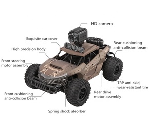 Xe Đua RC Tốc Độ Cao Chạy Điện 20 <span class=keywords><strong>KM</strong></span>/H, Camera WiFi FPV 720P HD 1:18 <span class=keywords><strong>Radio</strong></span> Điều Khiển Từ Xa Leo Lên Xe Địa Hình Đồ Chơi - Product Image 4
