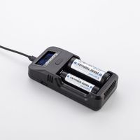 Chargeur de batterie Keeppower Li-ion USB 18650/26650/18500/16650/16340/14500/10440 L2 PLUS avec écran LCD et éclairage LED, certifié CE