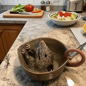 <b>Mouse</b> Shaped Grinding Juicing Bowl Ceramic Handmade For Kitchen Use - Product Image 2