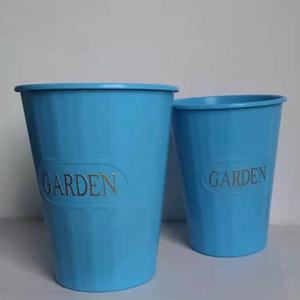 Bac à fleurs en <span class=keywords><strong>plastique</strong></span> de 10l, jardinières intérieures et extérieures, pot décoratif peint - Product Image 2