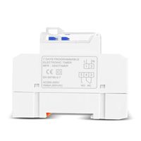 Interruptor de tiempo digital de ciclo automático de 16A con carcasa de plástico programable de 17 ajustes para electrodomésticos