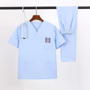 Ensemble d'uniformes médicaux personnalisés pour femmes – Blouses d'infirmière ajustables et confortables – Vêtements médicaux marron en gros - Product Image 1