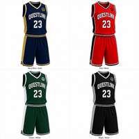 Ensemble de maillot et short de basket-ball personnalisé QuestLink, sublimé, séchage rapide, léger, en mesh respirant, uniforme de basket-ball
