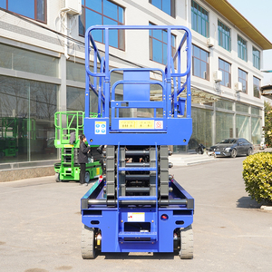 Lift Gunting Hidrolik Elektrik Bertenaga Baterai 10m, Pengangkat Konstruksi Udara Self-Propelled SSJB JB-SS10, Aman dan Tahan Lama - Product Image 4