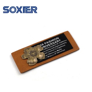 Garment <strong>Label</strong> Tags Heat Press Faux Leather <strong>Labels</strong> Iron Denim <strong>Jeans</strong> Clothing Tag Logo Embossed Pu Suede Leather Shoes - Product Image 5