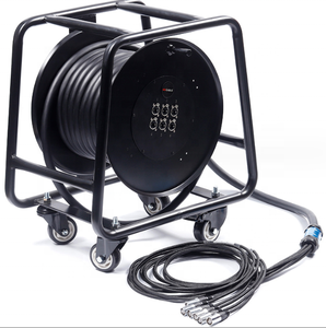 Powercon 케이블 스탠드 소형 개폐식 케이블 릴 Hicorpwell 미니 케이블 드럼 홀더 롤러 릴 - Product Image 6