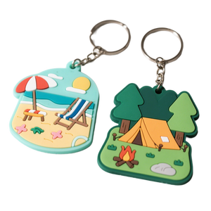 B2B Manufacturing Partner Eco-Friendly <b>Custom</b> Size Washable 2D Soft Rubber PVC <b>Key</b> <b>Ring</b> Keychain - Product Image 6