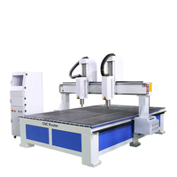 Machine de gravure CNC double tête à faible coût 2026 pour portes d'armoires, bureaux à domicile et meubles en panneaux